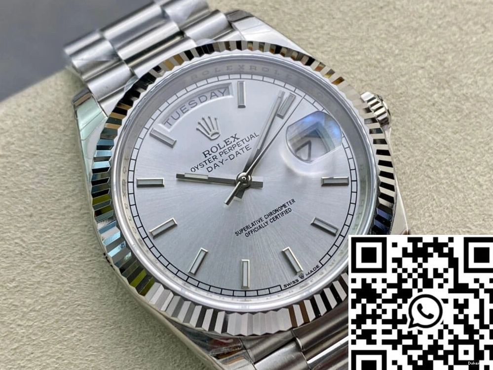 Day Factory Date Stainless Steel Rolex 40MM EW 0329